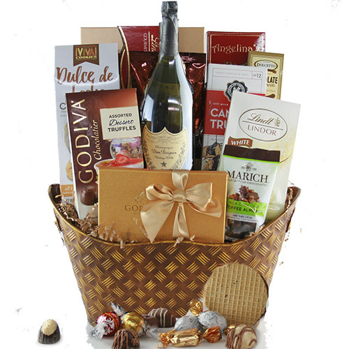 Bubbly Bliss Wine Gift Basket